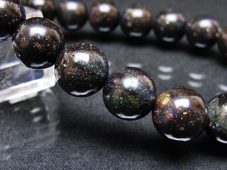 ブラックオパール ブレスレット 11mm [T249-4740] 3枚目