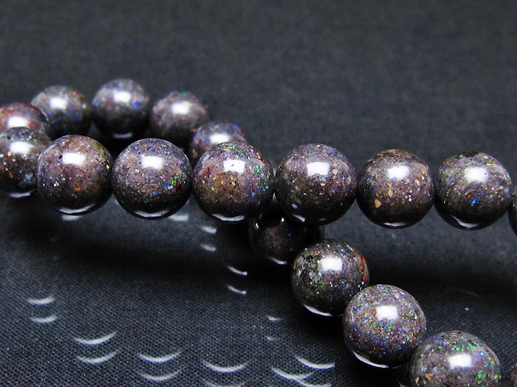 ブラックオパール ブレスレット 10mm [T249-4750] 2枚目