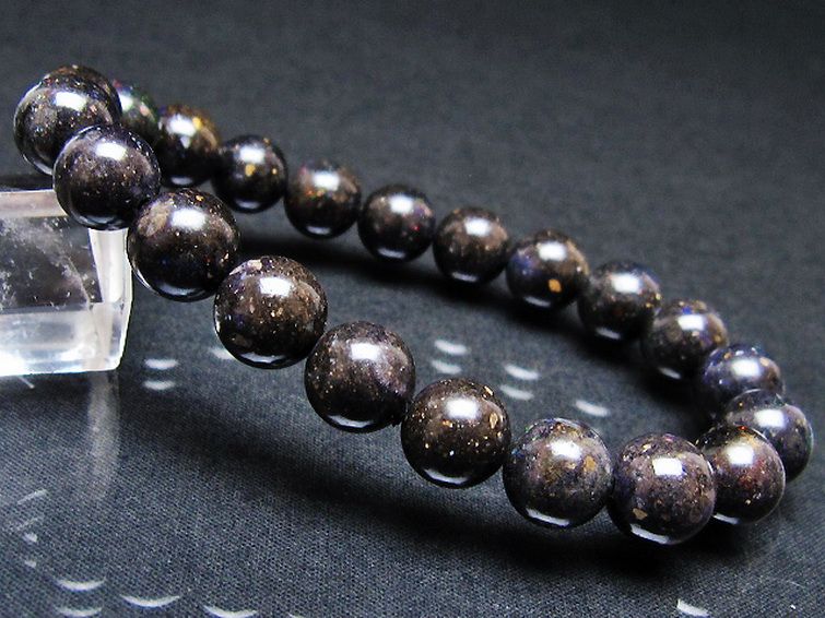 ブラックオパール ブレスレット 10mm [T249-4752] 1枚目