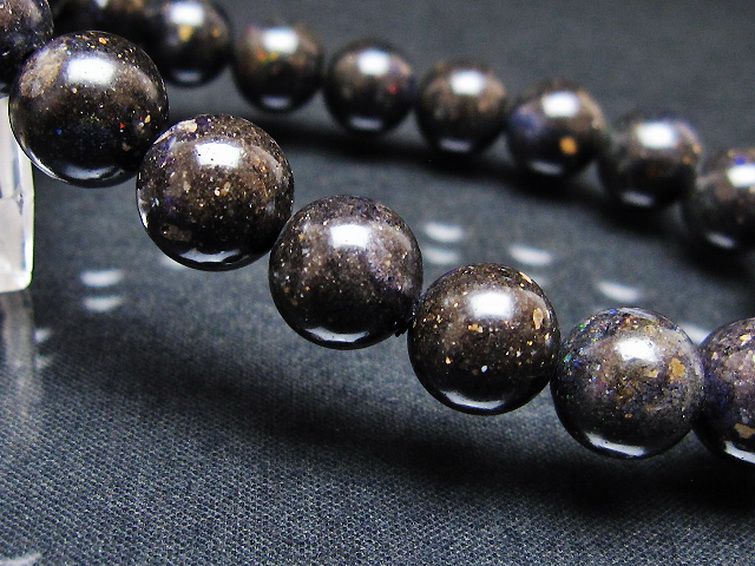 ブラックオパール ブレスレット 10mm [T249-4752] 3枚目