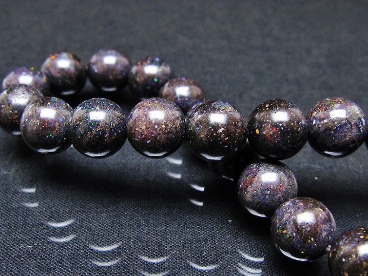 ブラックオパール ブレスレット 9mm [T249-4761] 2枚目