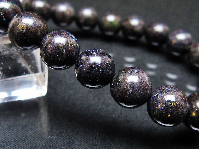 ブラックオパール ブレスレット 9mm [T249-4761] 3枚目