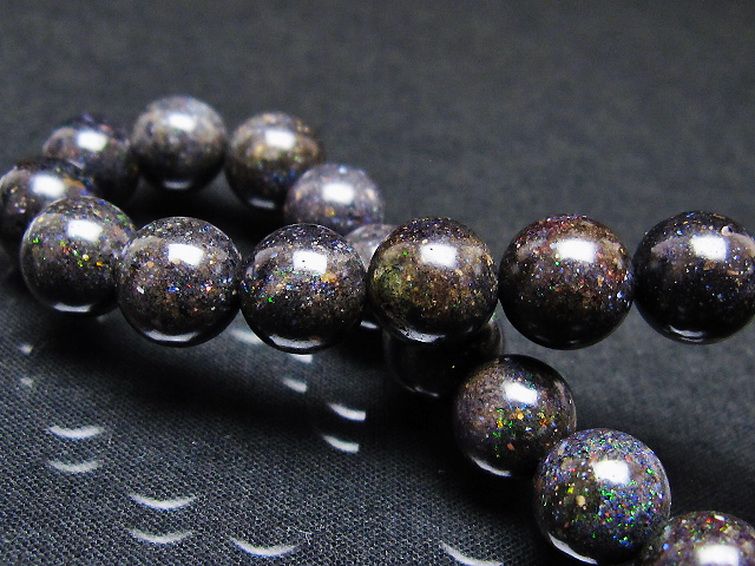 ブラックオパール ブレスレット 9mm [T249-4766] 2枚目