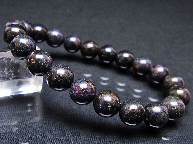 ブラックオパール ブレスレット 9mm [T249-4779] 1枚目