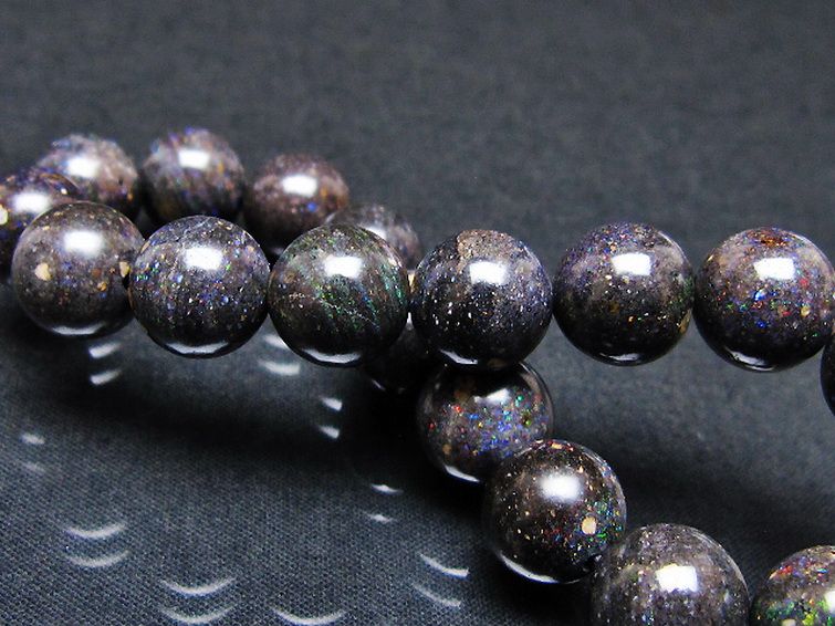 ブラックオパール ブレスレット 11mm [T249-4801] 2枚目