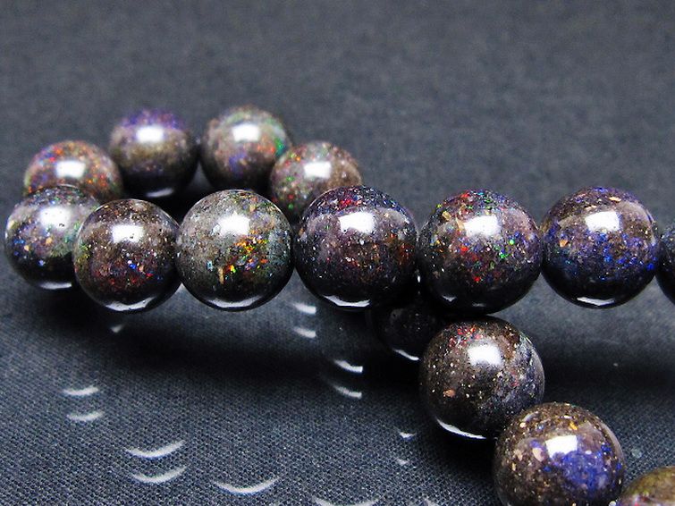 ブラックオパール ブレスレット 11mm [T249-4812] 2枚目