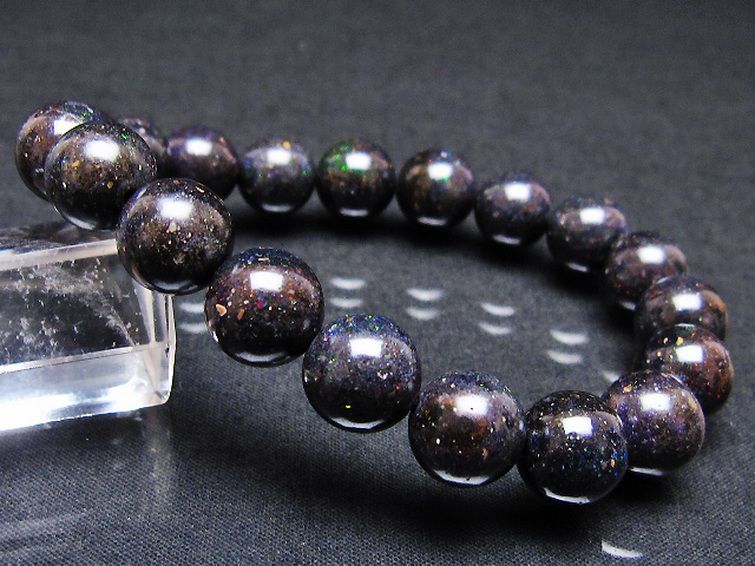 ブラックオパール ブレスレット 11mm [T249-4813] 1枚目