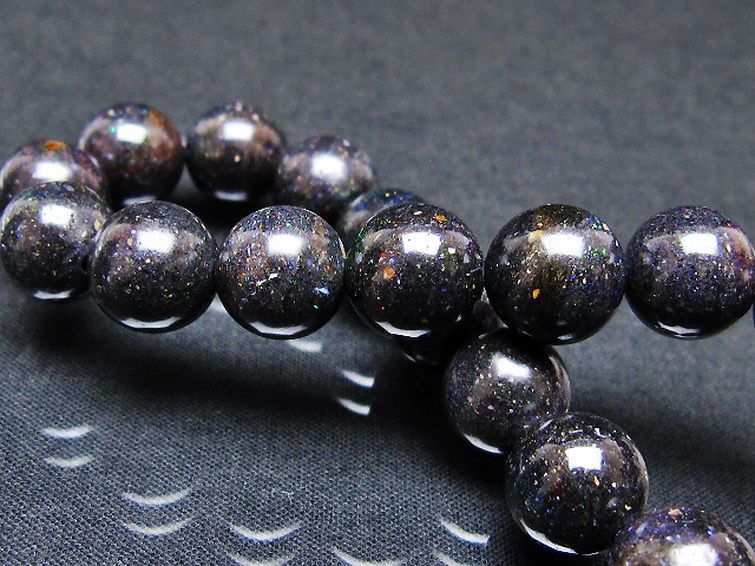 ブラックオパール ブレスレット 11mm [T249-4813] 2枚目