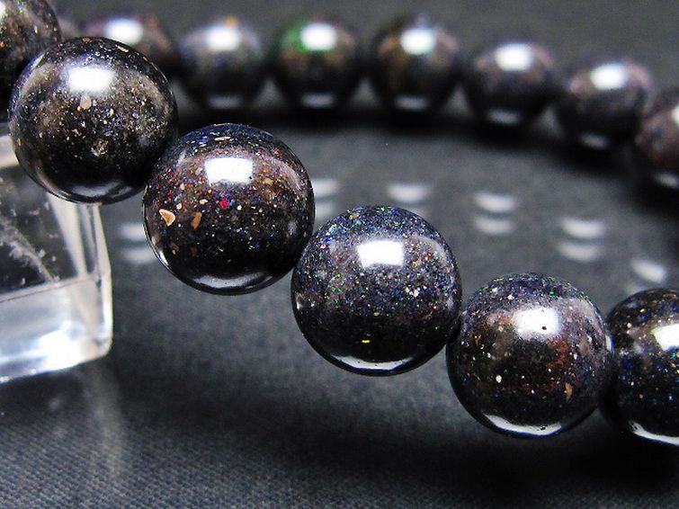 ブラックオパール ブレスレット 11mm [T249-4813] 3枚目