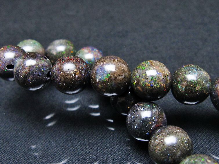 ブラックオパール ブレスレット 11mm [T249-4830] 2枚目