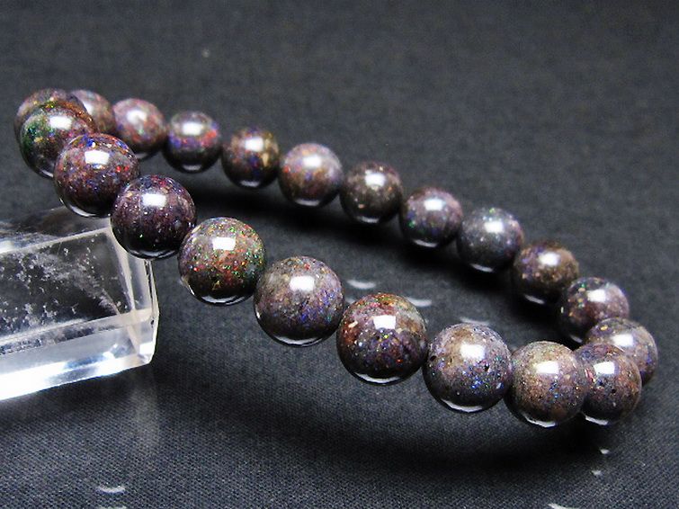 ブラックオパール ブレスレット 9mm [T249-4837] 1枚目