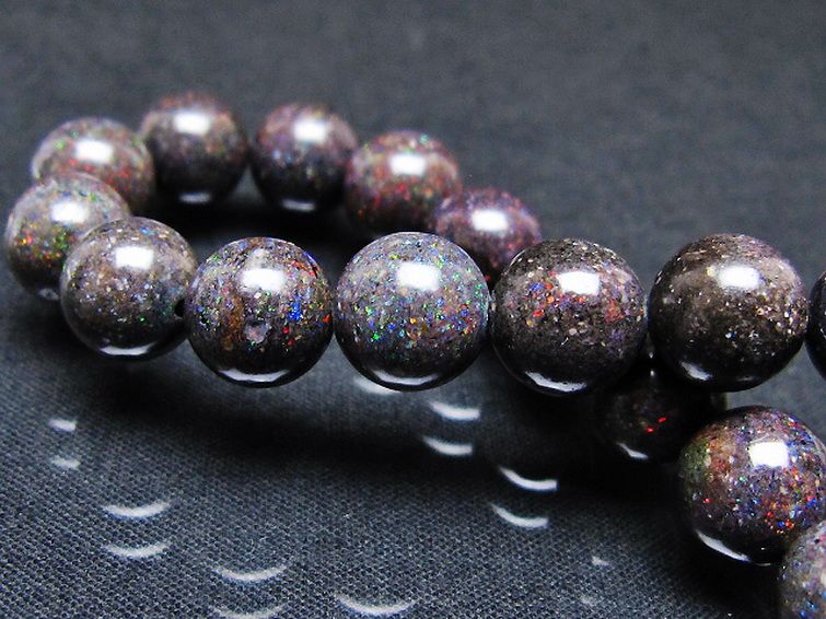 ブラックオパール ブレスレット 9mm [T249-4837] 2枚目