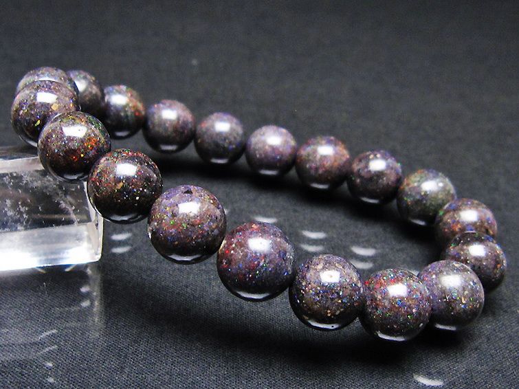 ブラックオパール ブレスレット 11mm [T249-4840] 1枚目