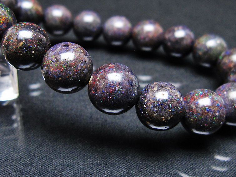 ブラックオパール ブレスレット 11mm [T249-4840] 3枚目