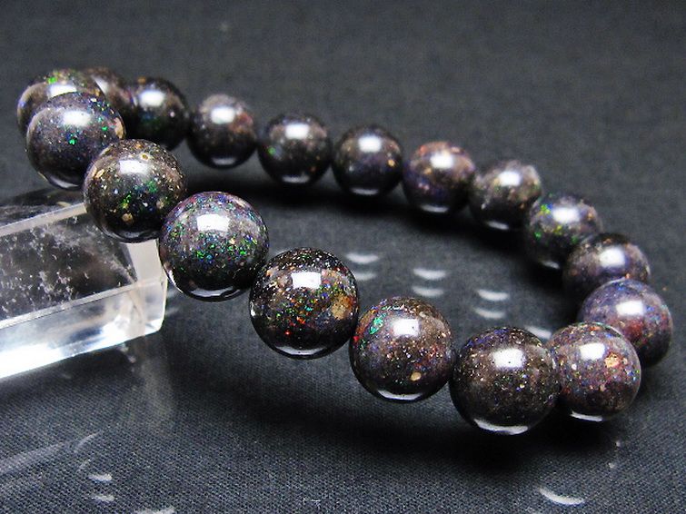 ブラックオパール ブレスレット 11mm [T249-4847] 1枚目