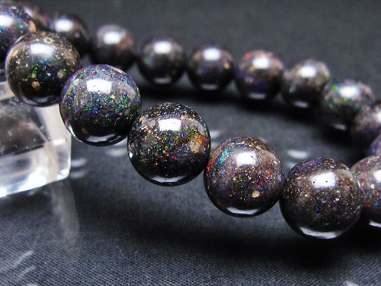 ブラックオパール ブレスレット 11mm [T249-4847] 3枚目