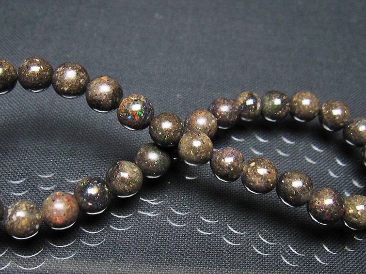 ブラックオパール ブレスレット 6mm [t249-4865] 2枚目