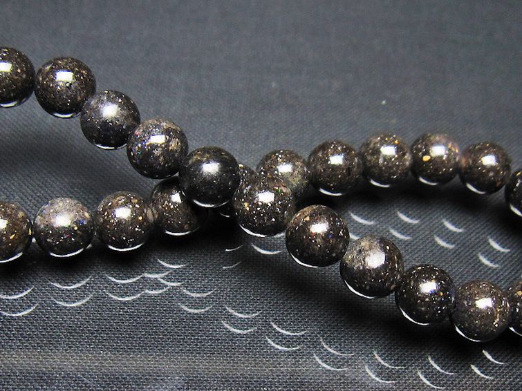 ブラックオパール ブレスレット 7mm [t249-4871] 2枚目