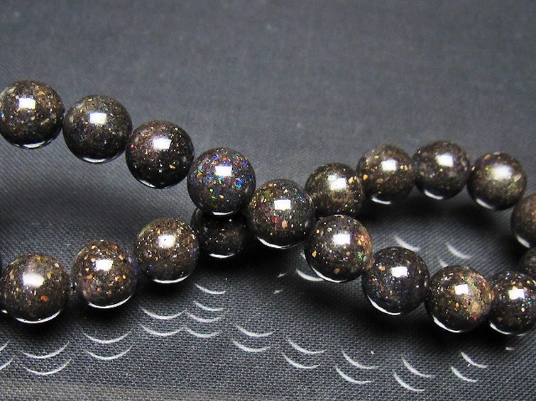 ブラックオパール ブレスレット 8mm [t249-4875] 2枚目