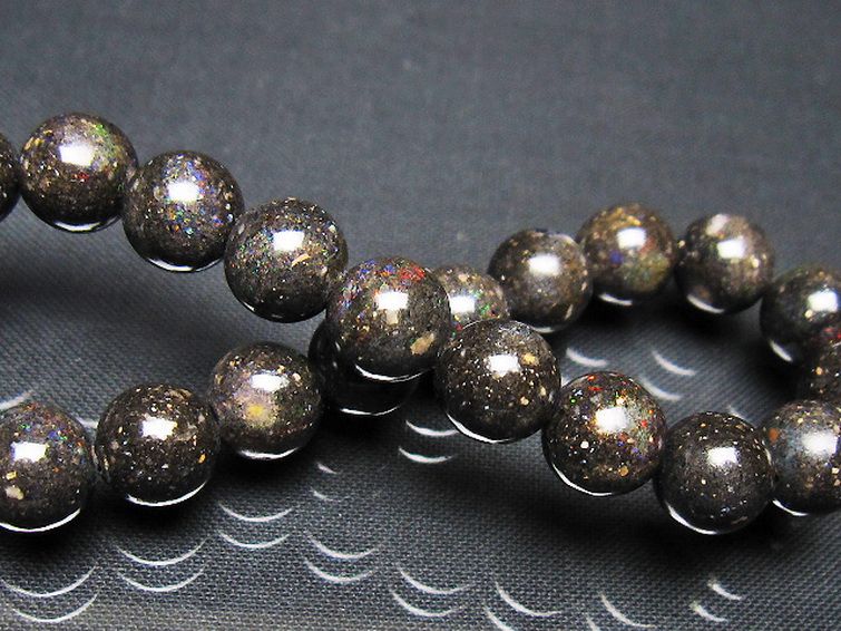 ブラックオパール ブレスレット 9mm [t249-4877] 2枚目