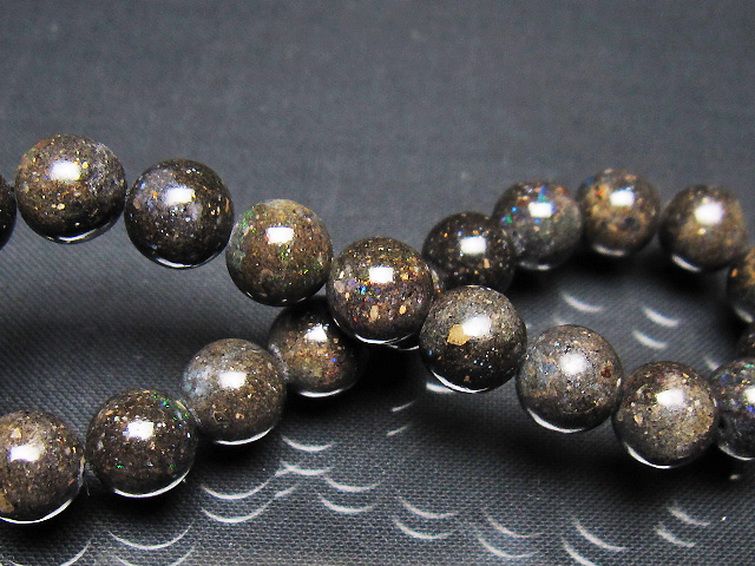 ブラックオパール ブレスレット 9mm [t249-4881] 2枚目