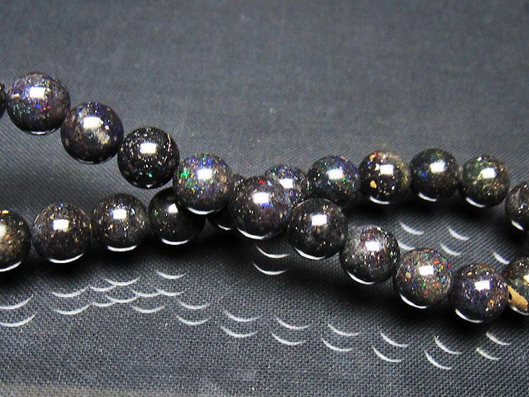 ブラックオパール ブレスレット 8mm [t249-4891] 2枚目