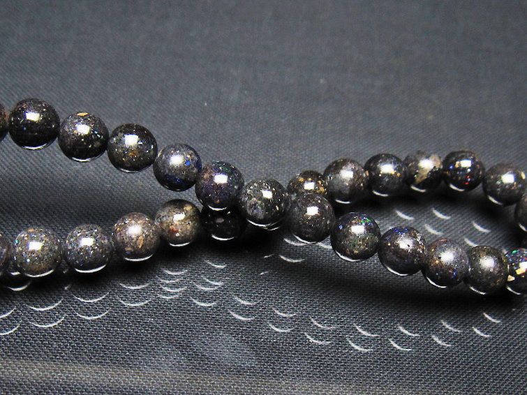 ブラックオパール ブレスレット 6mm [t249-4915] 2枚目