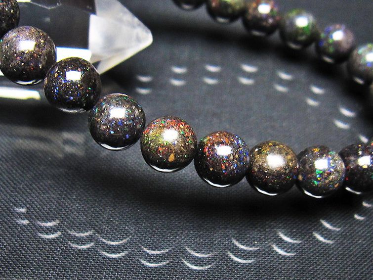 ブラックオパール ブレスレット 8mm [t249-4932]