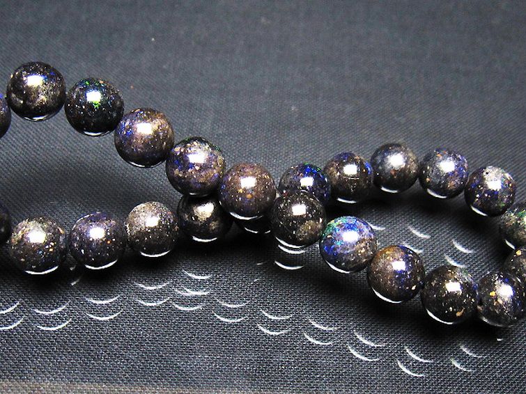 ブラックオパール ブレスレット 8mm [t249-4942] 2枚目