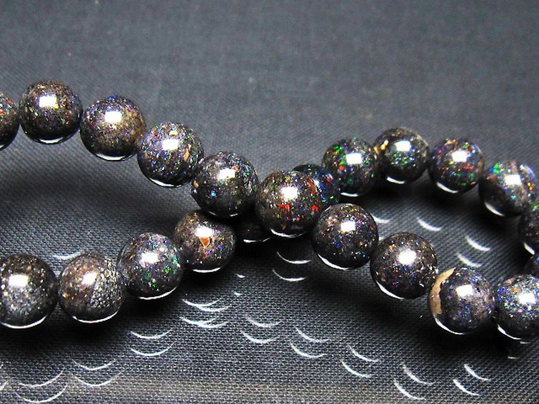 ブラックオパール ブレスレット 8mm [t249-4943] 2枚目