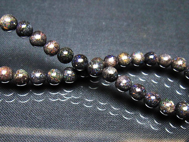 ブラックオパール ブレスレット 6mm [t249-4949] 2枚目