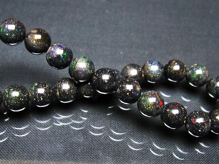 ブラックオパール ブレスレット 8mm [t249-4972] 2枚目