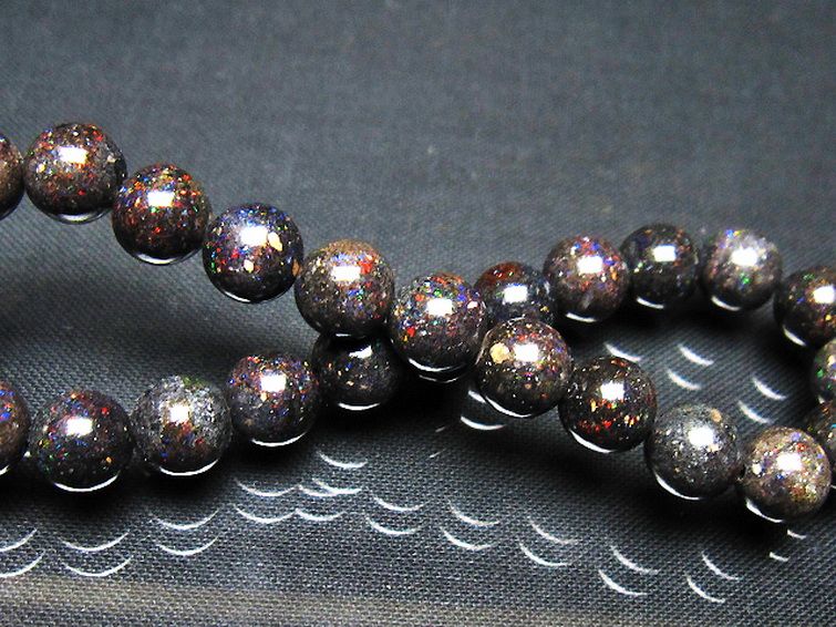 ブラックオパール ブレスレット 8mm [t249-4975] 2枚目