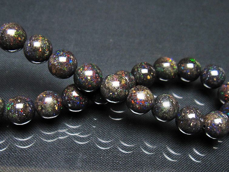 ブラックオパール ブレスレット 8mm [t249-4984] 2枚目