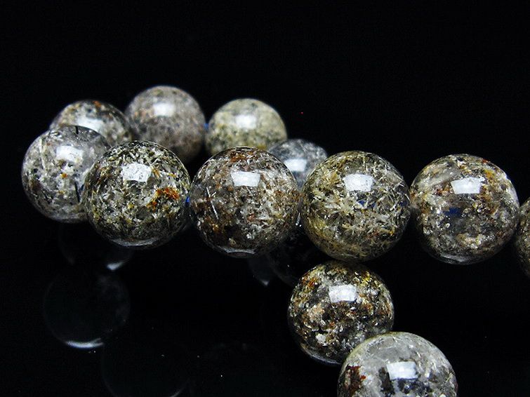 ガーデン トルマリンルチル入り ブレスレット 12mm [t253-2965] 2枚目