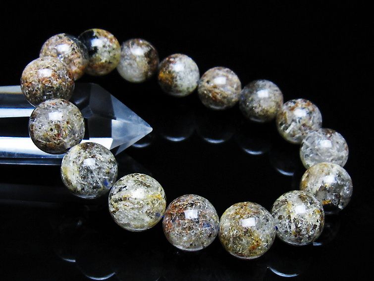 ガーデン トルマリンルチル入り  ブレスレット 14mm [T253-3064] 1枚目