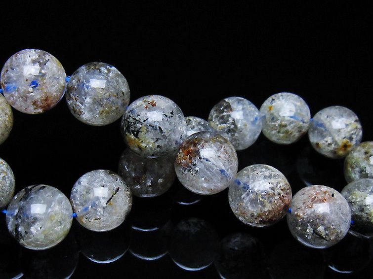 ガーデン トルマリンルチル入り  ブレスレット 12mm [T253-3137] 2枚目