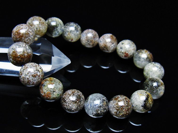 ガーデン トルマリンルチル入り  ブレスレット 12mm [T253-3167] 1枚目