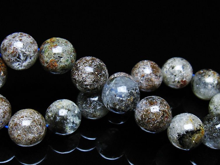 ガーデン トルマリンルチル入り  ブレスレット 12mm [T253-3167] 2枚目