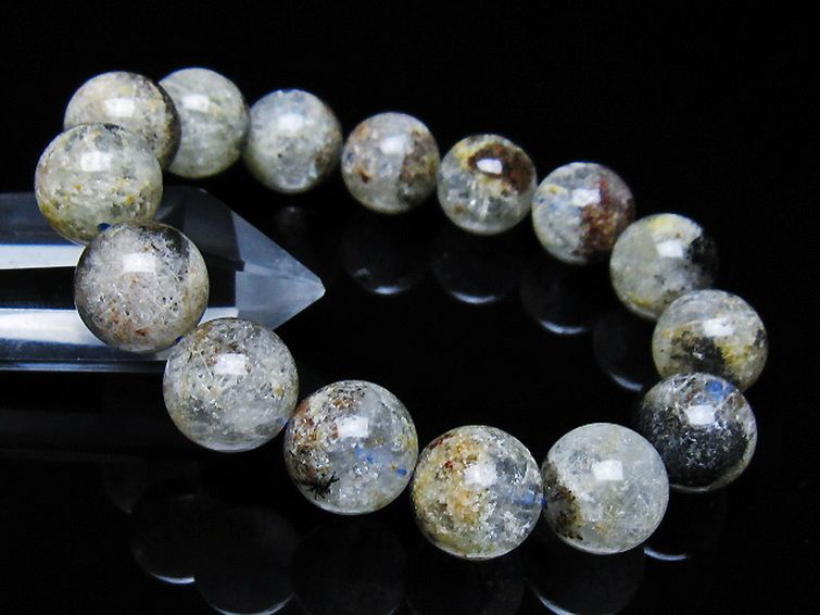 ガーデン トルマリンルチル入り  ブレスレット 14mm [T253-3185] 1枚目