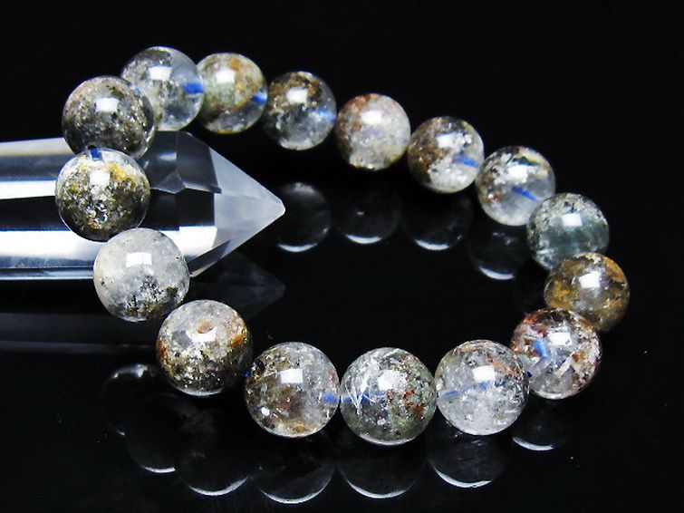 ガーデン トルマリンルチル入り  ブレスレット 13mm [T253-3203] 1枚目