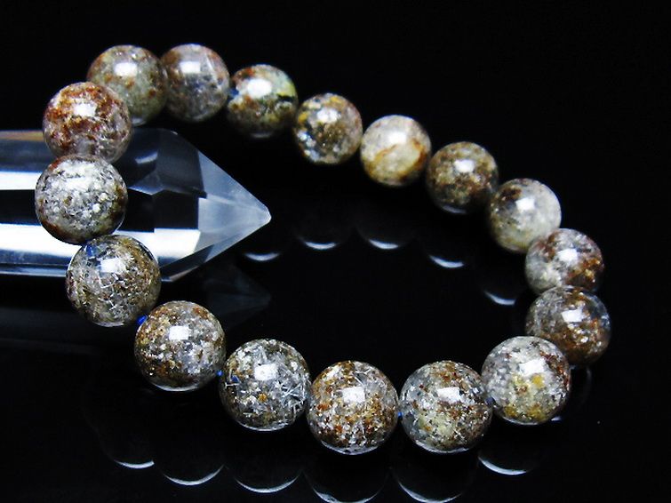 ガーデン トルマリンルチル入り  ブレスレット 12mm [T253-3225] 1枚目