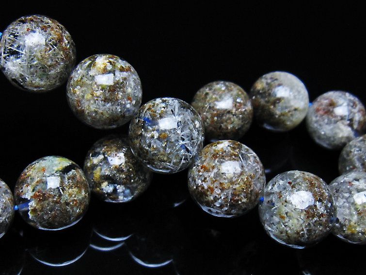 ガーデン トルマリンルチル入り  ブレスレット 12mm [T253-3225] 2枚目