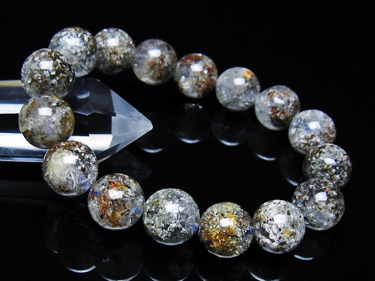 ガーデン トルマリンルチル入り  ブレスレット 13mm [T253-3231] 1枚目