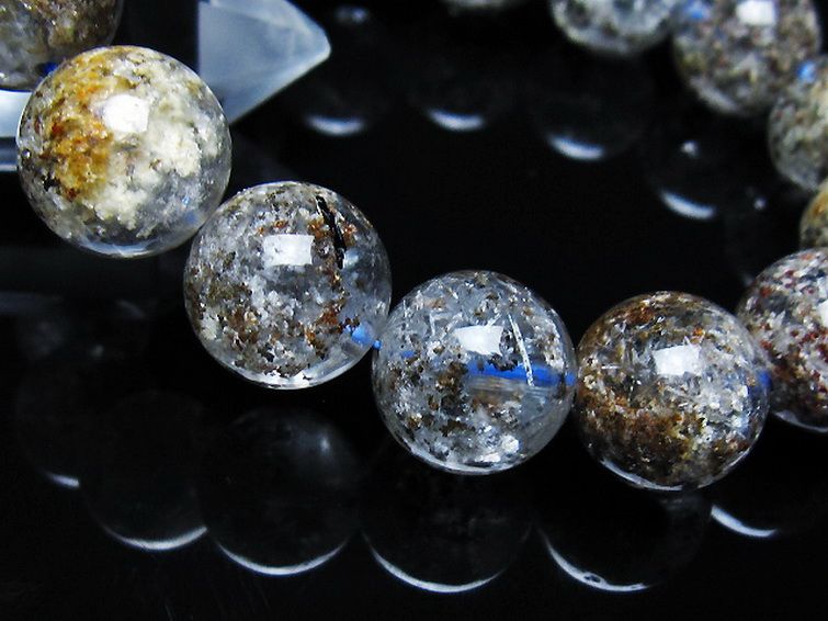 ガーデン トルマリンルチル入り  ブレスレット 14mm [T253-3241] 3枚目