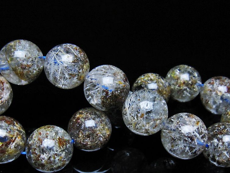 ガーデン トルマリンルチル入り  ブレスレット 14mm [T253-3243] 2枚目