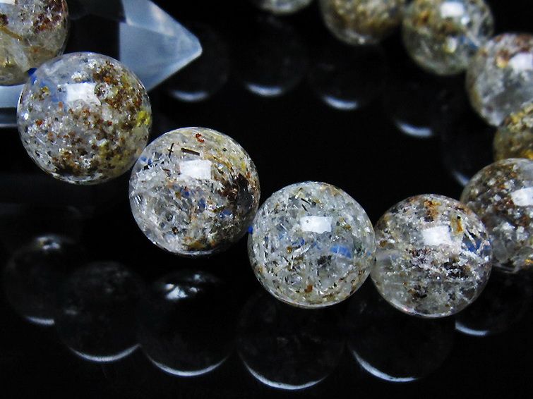 ガーデン トルマリンルチル入り  ブレスレット 14mm [T253-3243] 3枚目