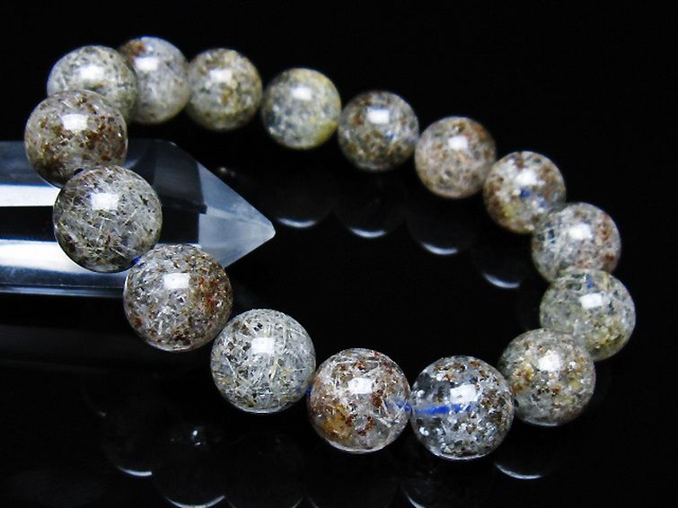 ガーデン トルマリンルチル入り  ブレスレット 13mm [T253-3244] 1枚目