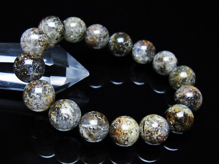 ガーデン トルマリンルチル入り  ブレスレット 13mm [T253-3246] 1枚目