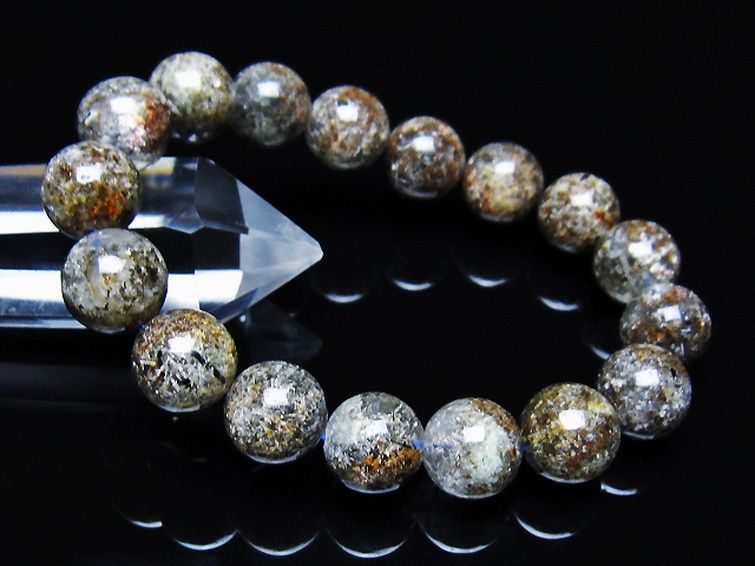 ガーデン トルマリンルチル入り  ブレスレット 12mm [T253-3250] 1枚目